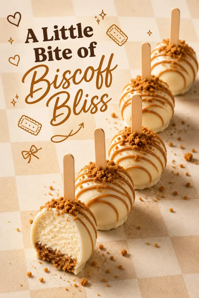 Biscoff Cookie Butter Cheesecake Pops