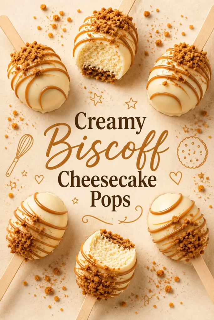 Biscoff Cookie Butter Cheesecake Pops