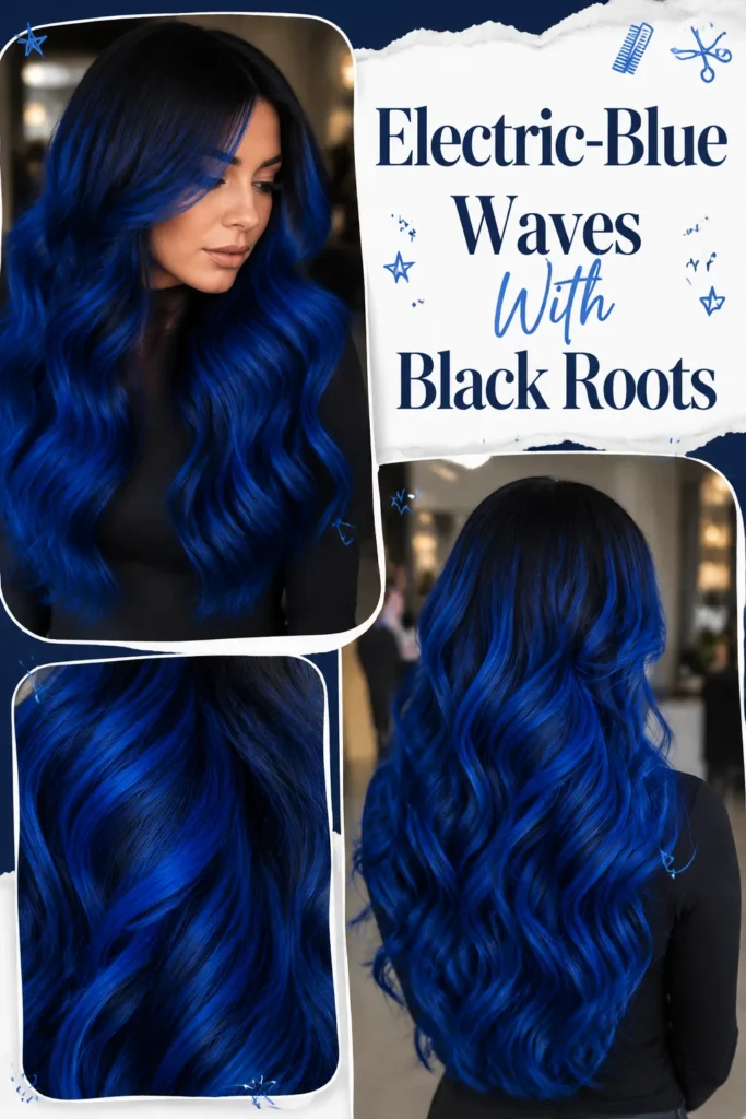 Black and Blue Hair Ideas: 7 Bold Styles That Look Incredible 2 Black and blue hair ideas