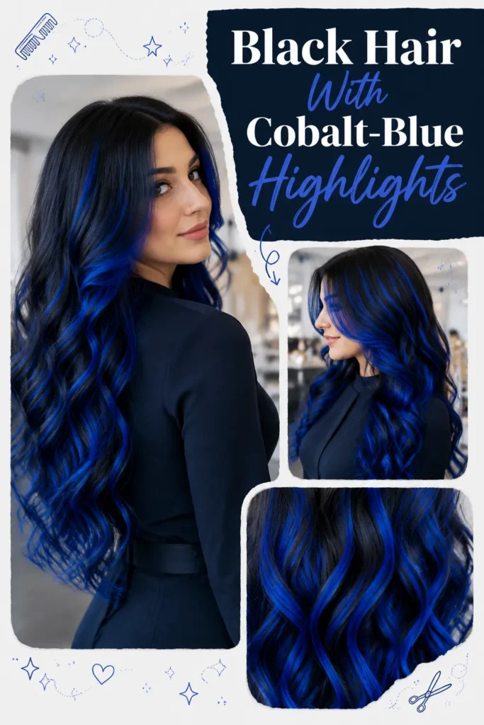 Black and Blue Hair Ideas: 7 Bold Styles That Look Incredible 3 Black and blue hair ideas