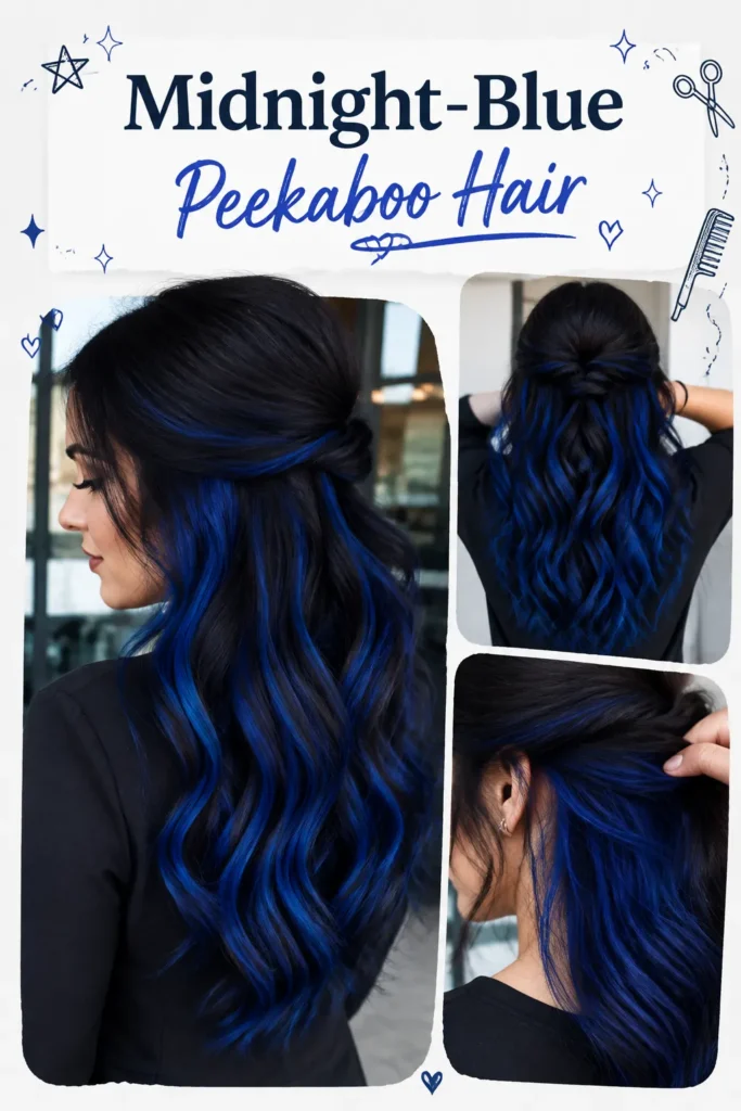 Black and Blue Hair Ideas: 7 Bold Styles That Look Incredible 6 Black and blue hair ideas