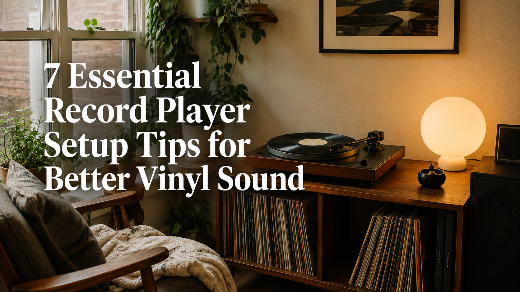 record player setup
