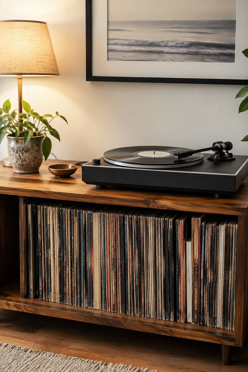 Record player setup