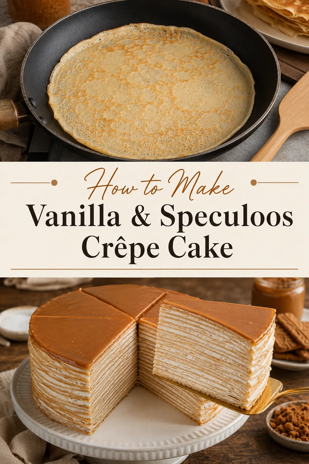 Vanilla & Speculoos Crêpe Cake: 7 Irresistible Secrets for Stunning Layers 3 Vanilla & Speculoos Crêpe Cake