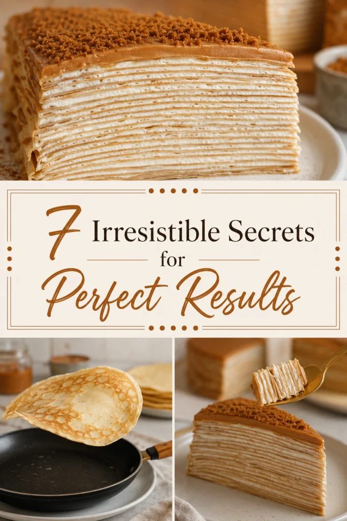 Vanilla & Speculoos Crêpe CakeVanilla & Speculoos Crêpe Cake 4 Vanilla & Speculoos Crêpe Cake