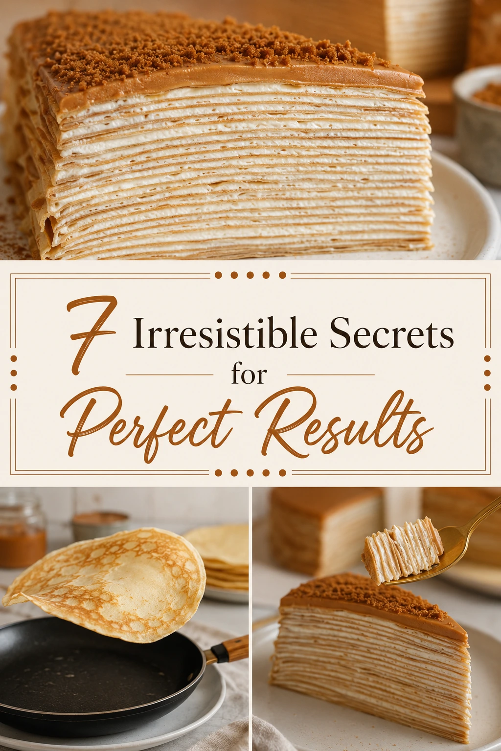 Vanilla & Speculoos Crêpe Cake: 7 Irresistible Secrets for Stunning Layers 4 Vanilla & Speculoos Crêpe Cake