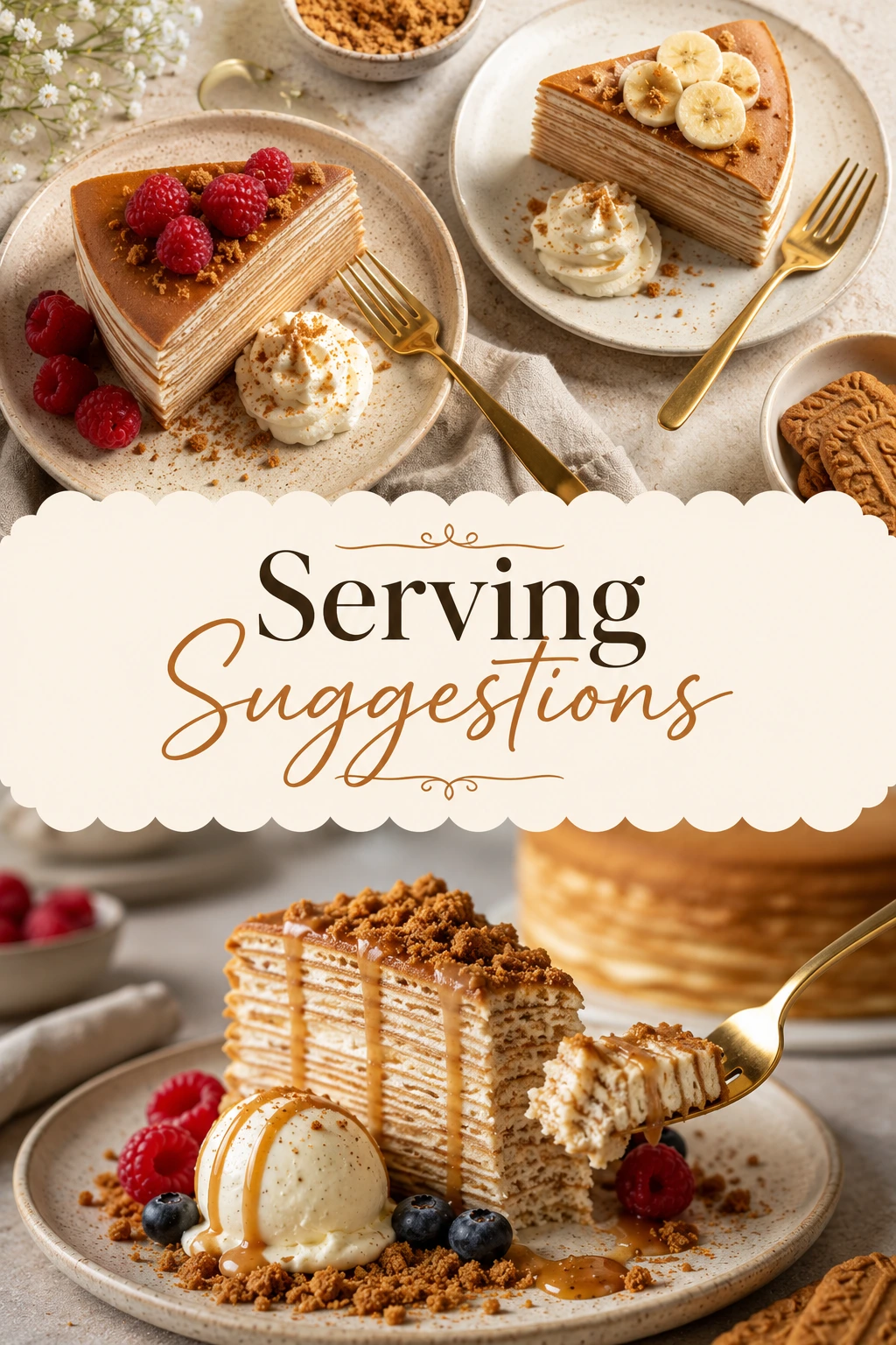 Vanilla & Speculoos Crêpe Cake: 7 Irresistible Secrets for Stunning Layers 6 Vanilla & Speculoos Crêpe Cake
