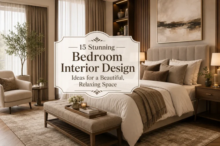 Bedroom Interior Design:15 Stunning Ideas for a Relaxing Space 36 Bedroom Interior Design