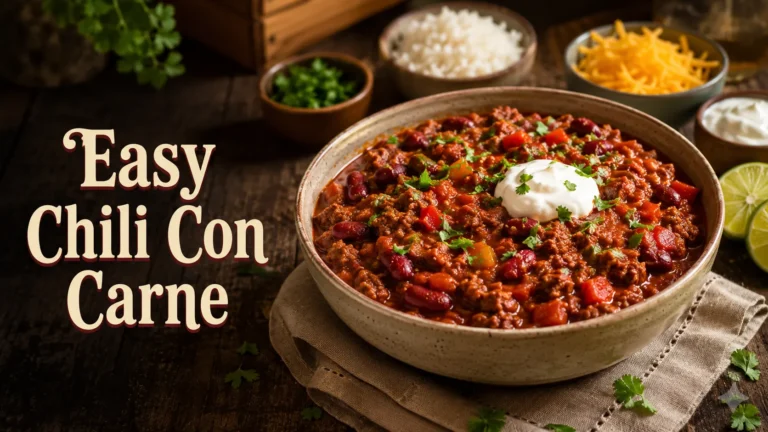Easy Chili Con Carne Recipe: A Rich and Comforting One-Pot Meal 22 Chili Con Carne