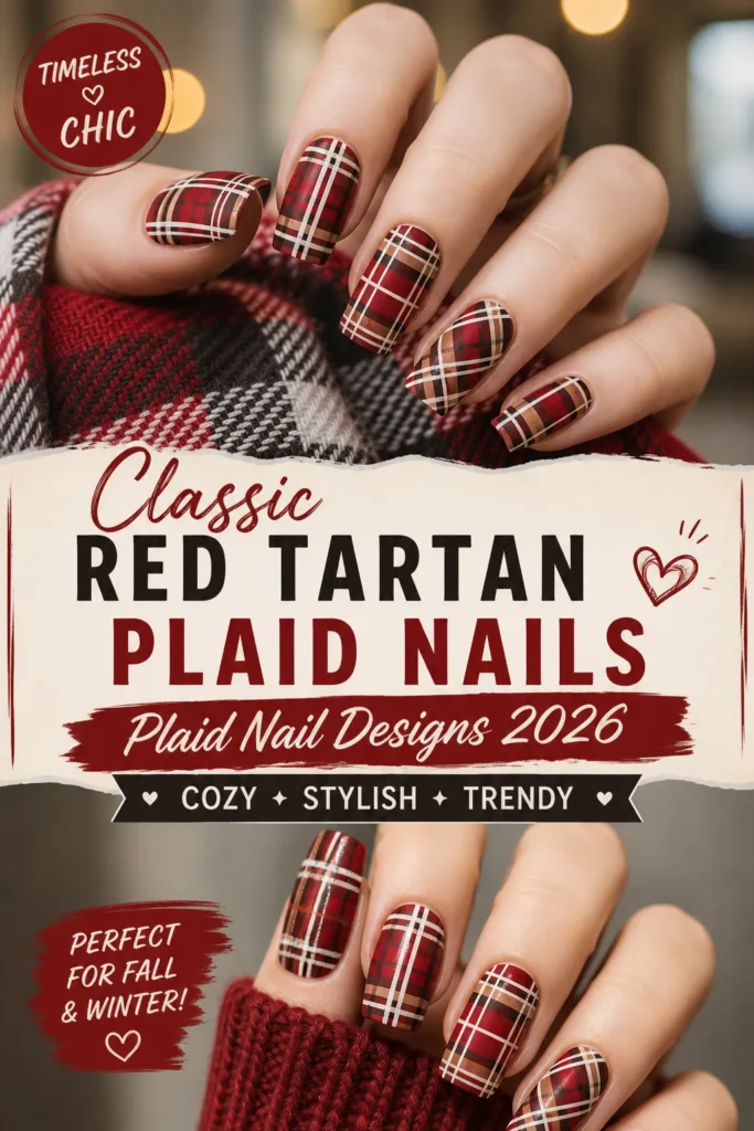 Plaid Nail Designs 2026
