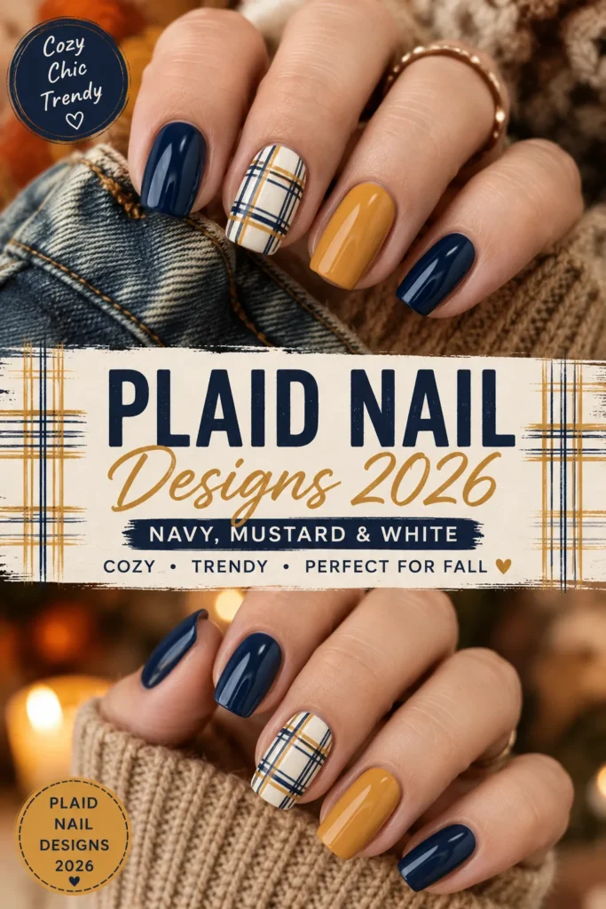 Plaid Nail Designs 2026