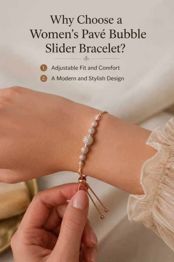 Women's Pavé Bubble Slider Bracelet