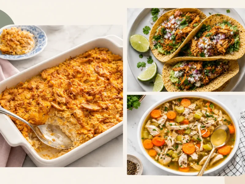 Shredded Chicken Recipes