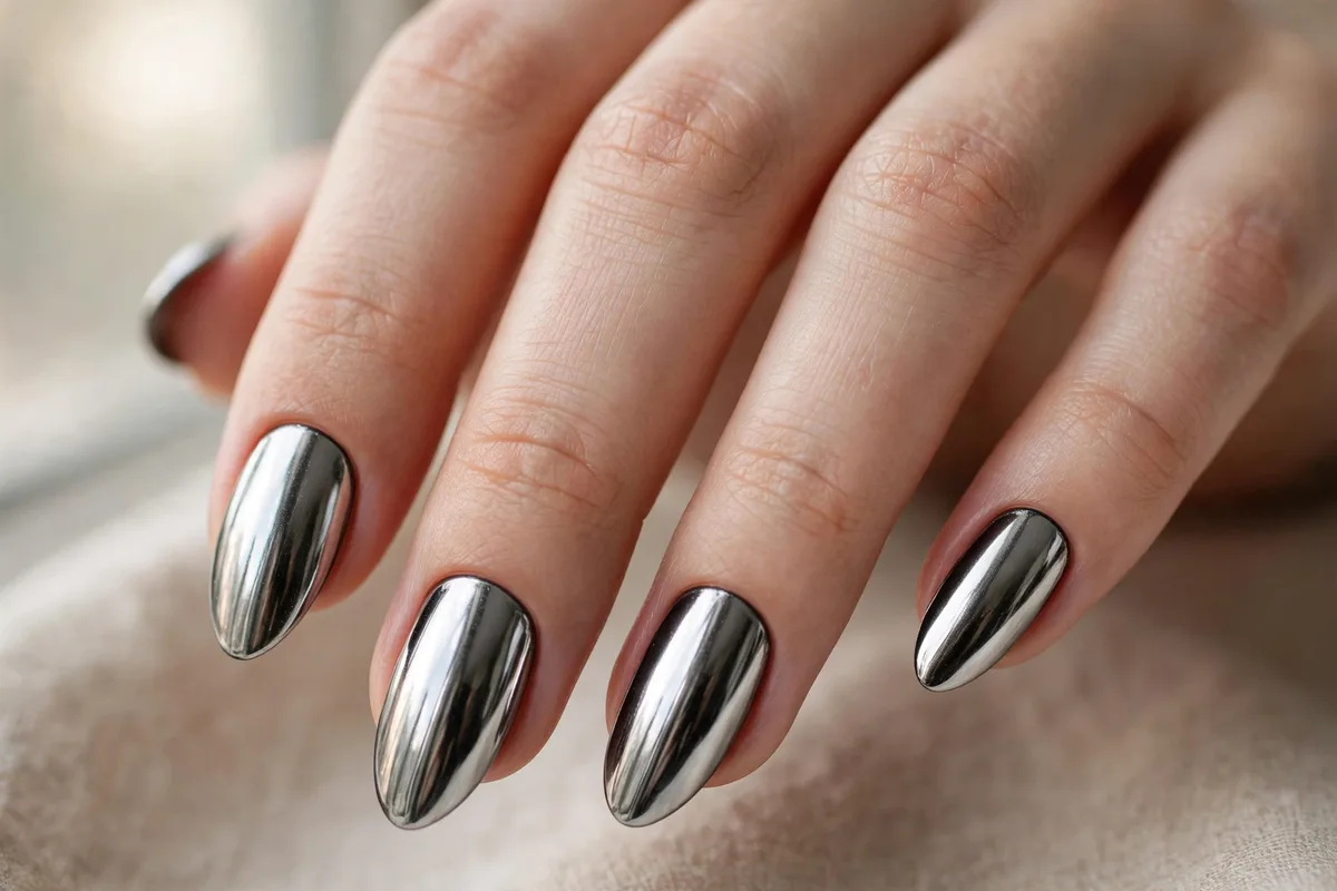 Chrome Gel Nails: The Complete Guide to a Perfect Mirror Finish 2 Chrome Gel Nails