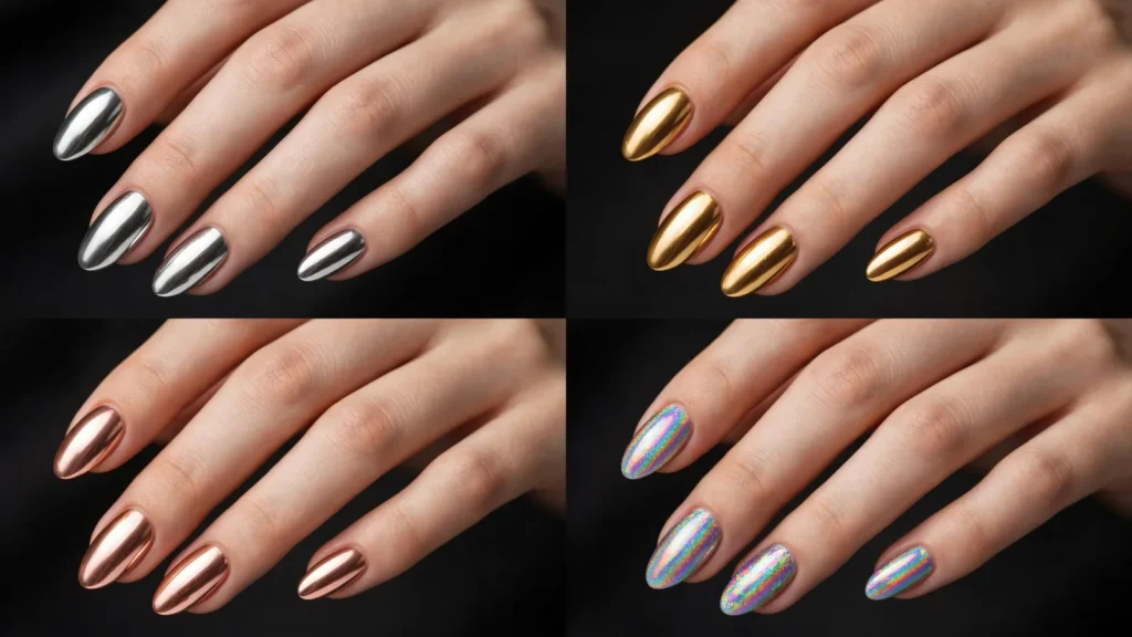 Chrome Gel Nails