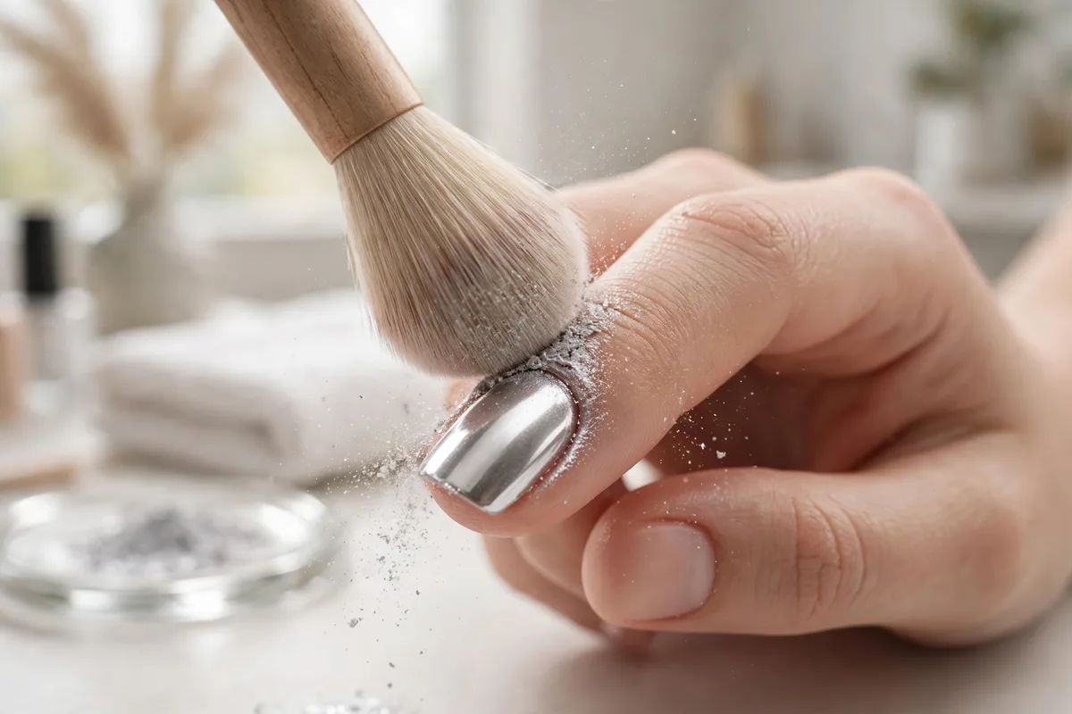 Chrome Gel Nails: The Complete Guide to a Perfect Mirror Finish 22 Chrome Gel Nails