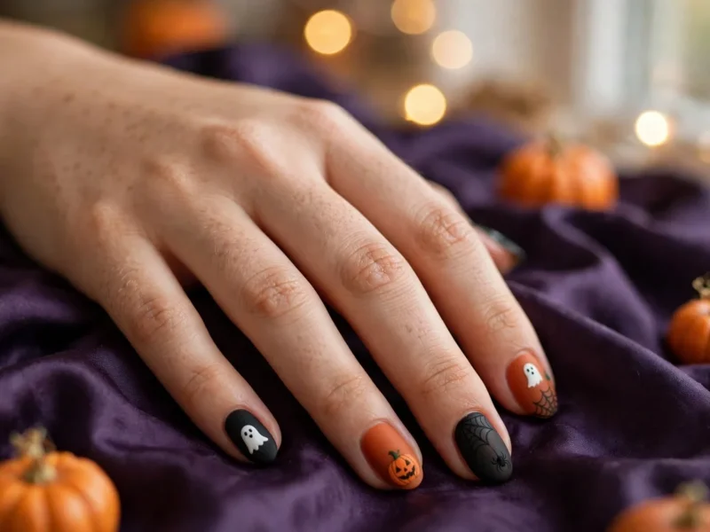 easy halloween nails feature