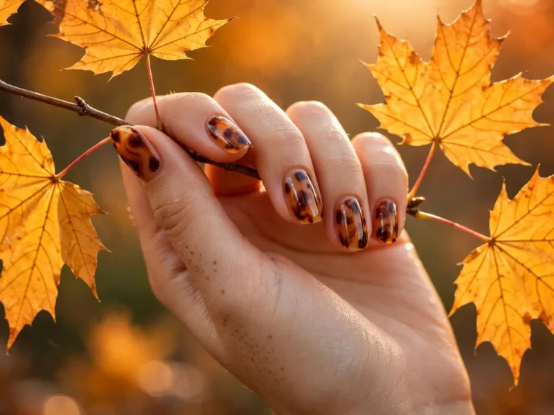 fall press on nails feature