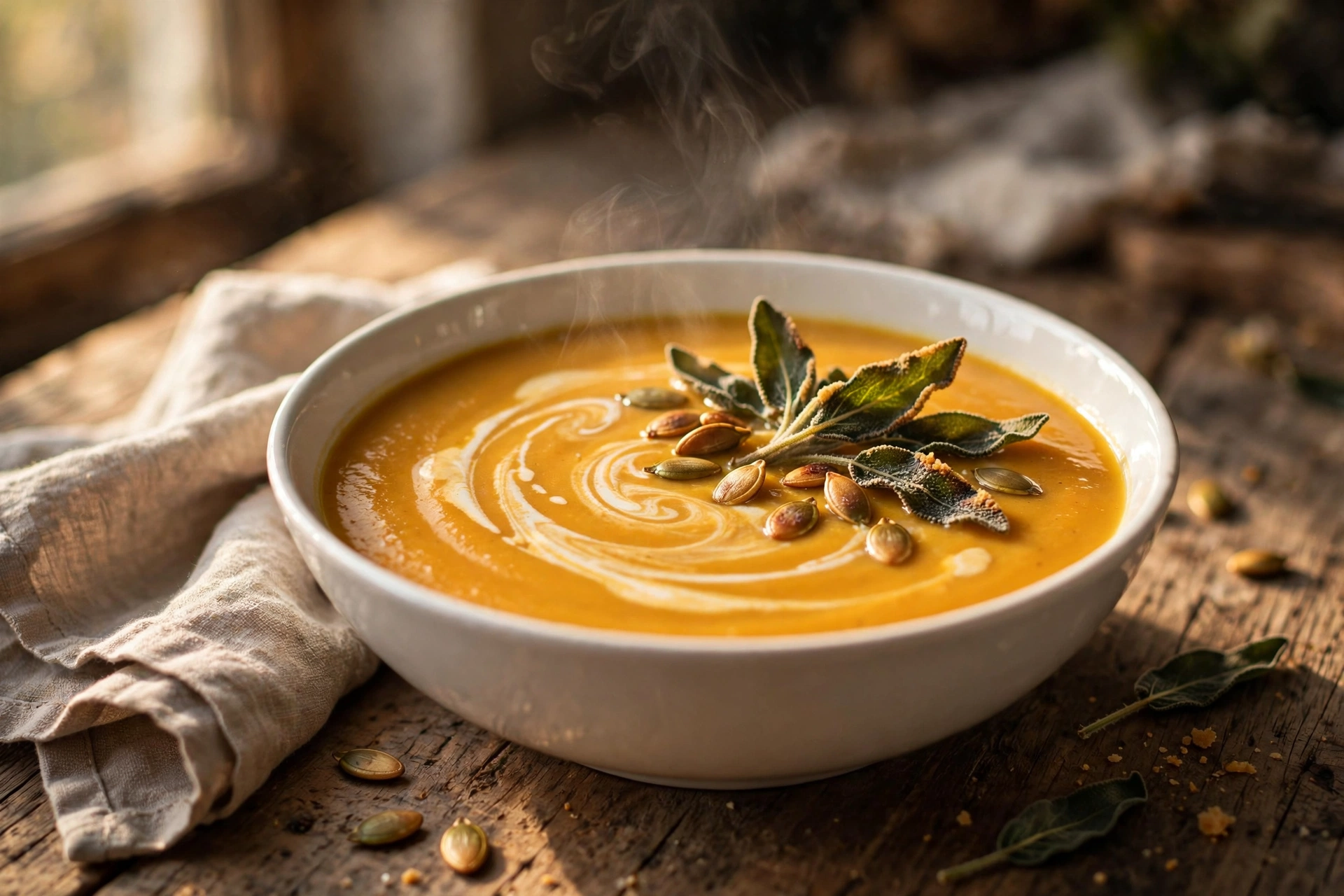 Fall Soup Recipes: 20+ Cozy Ideas for 2026 2 Roasted butternut squash soup, a classic among fall soup recipes, with cream swirl and crispy sage