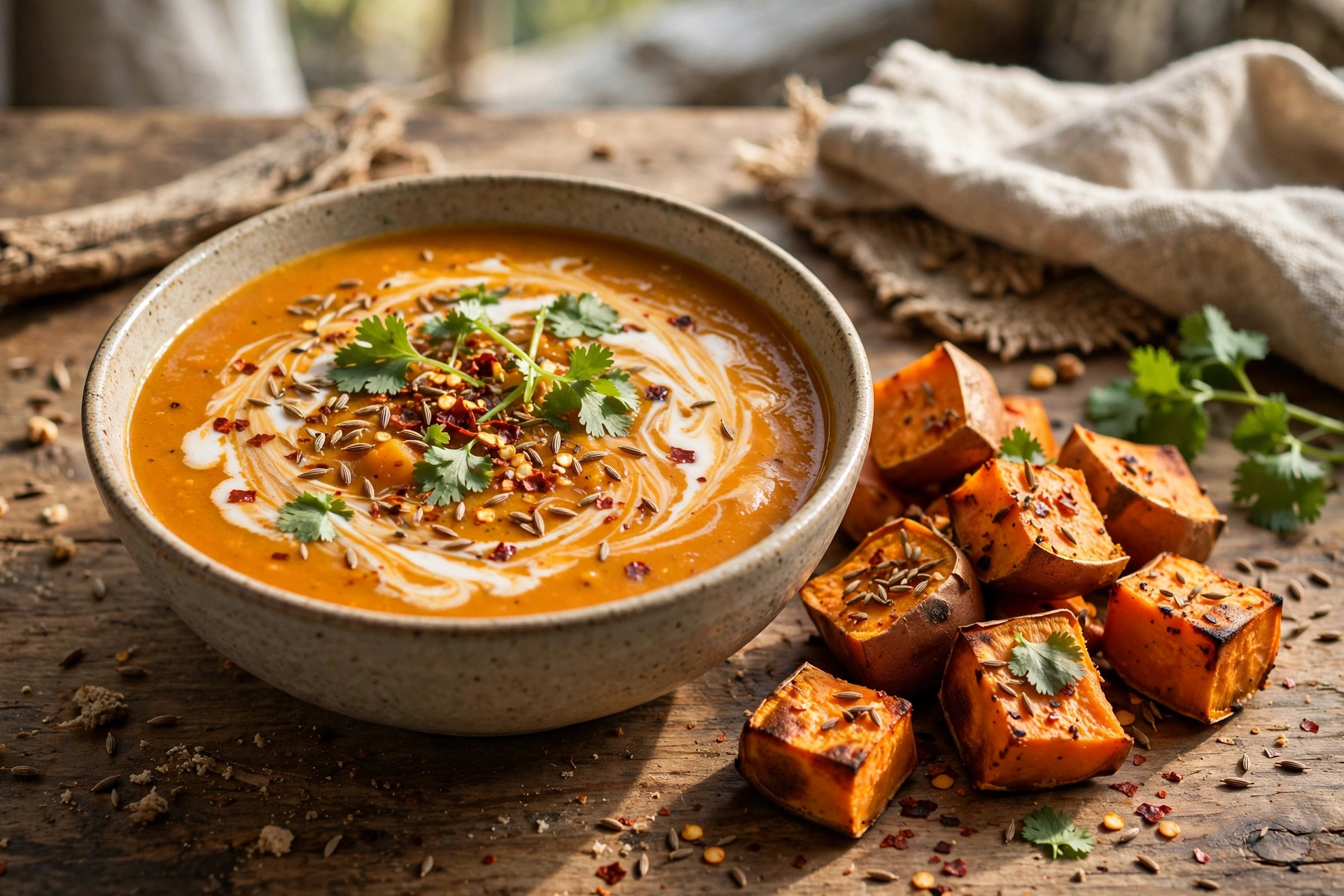 Fall Soup Recipes: 20+ Cozy Ideas for 2026 14 Sweet potato and red lentil soup with coconut milk