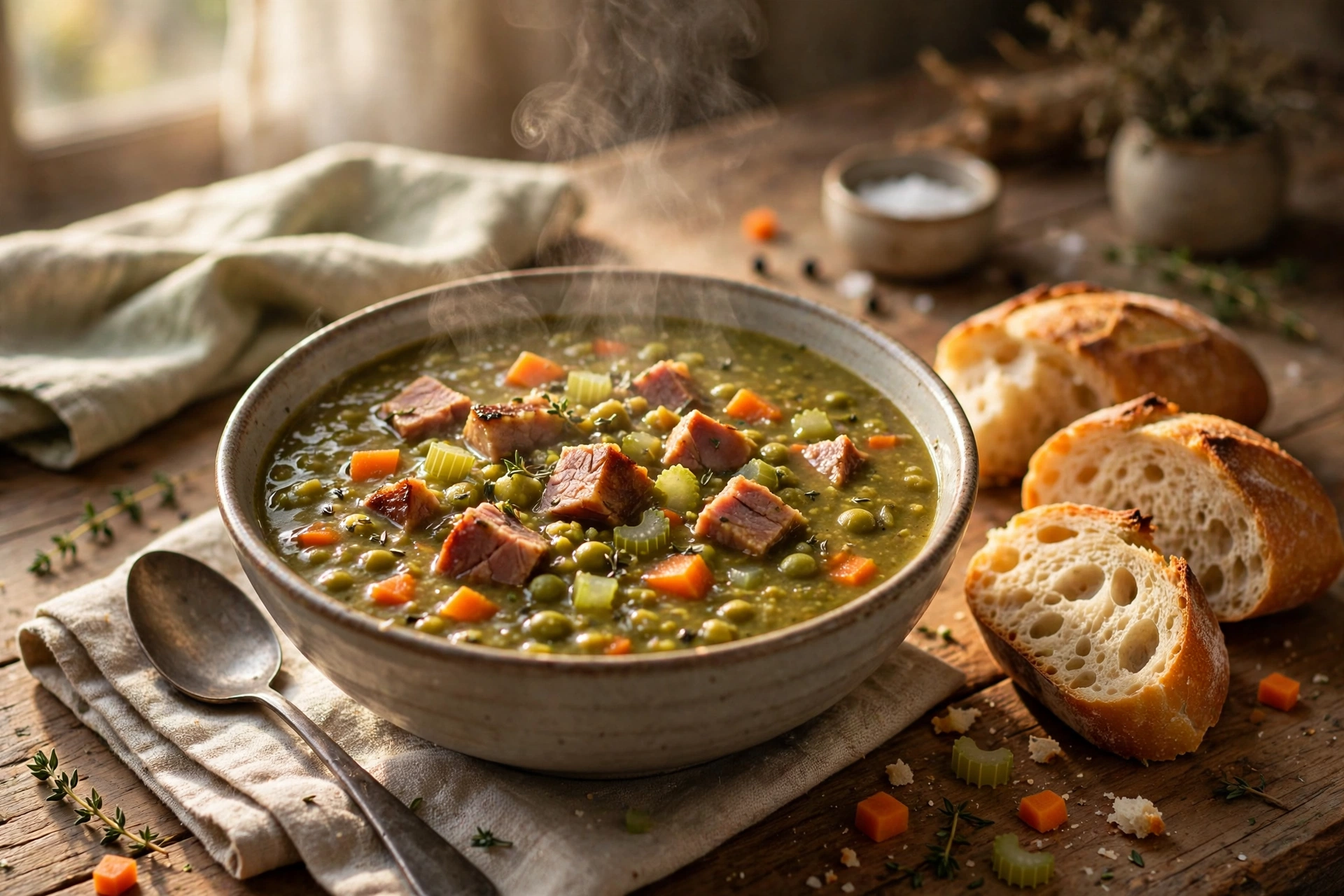 Fall Soup Recipes: 20+ Cozy Ideas for 2026 16 Thick split pea soup with ham and carrots