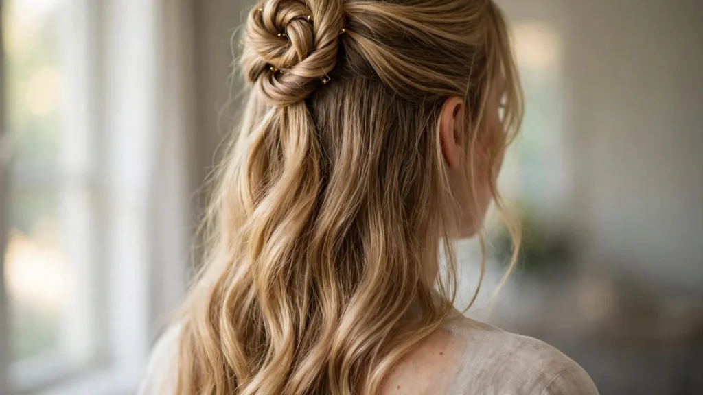 half up half down hairstyles feature