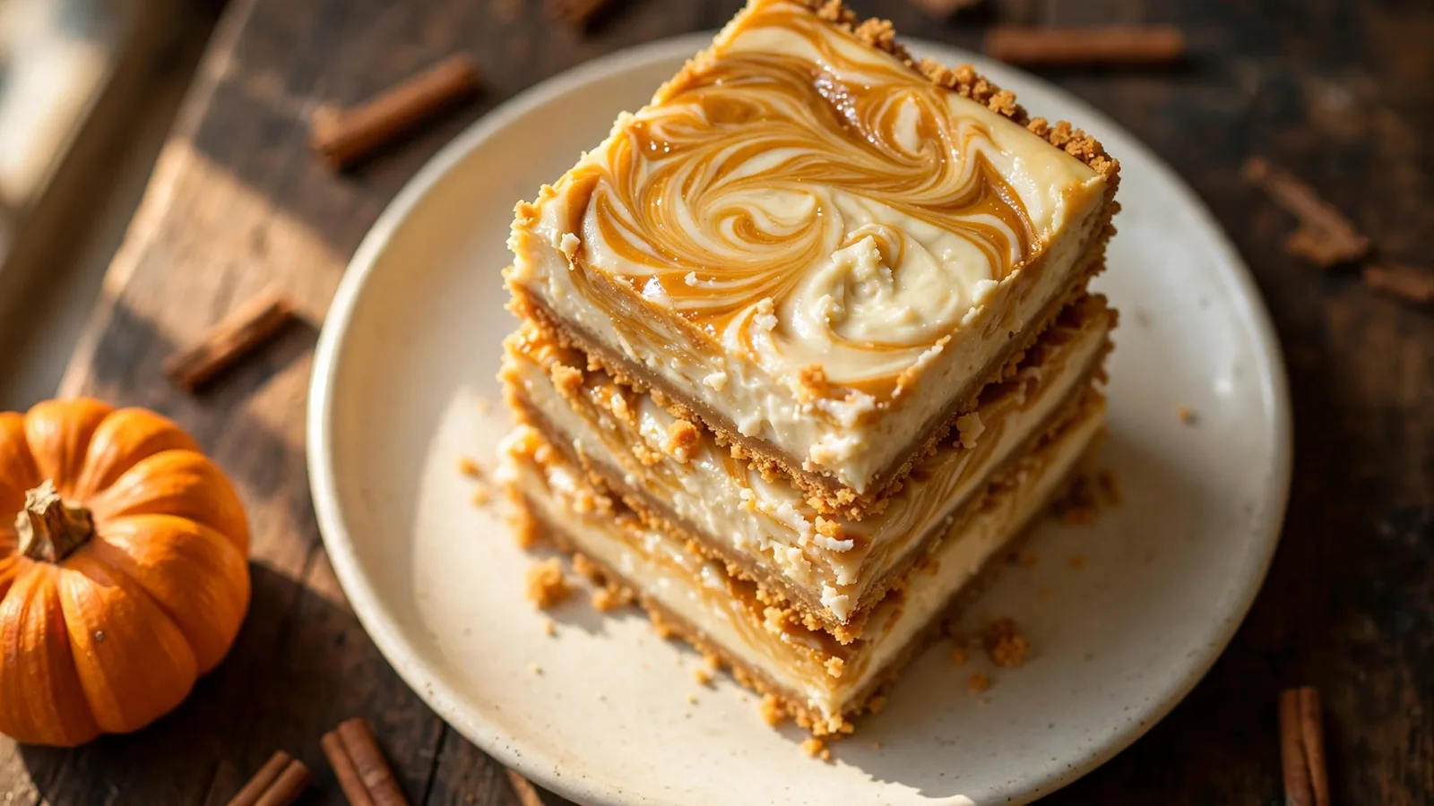 Pumpkin Cheesecake Bars: Easy Swirled Fall Dessert 1 Pumpkin Cheesecake Bars