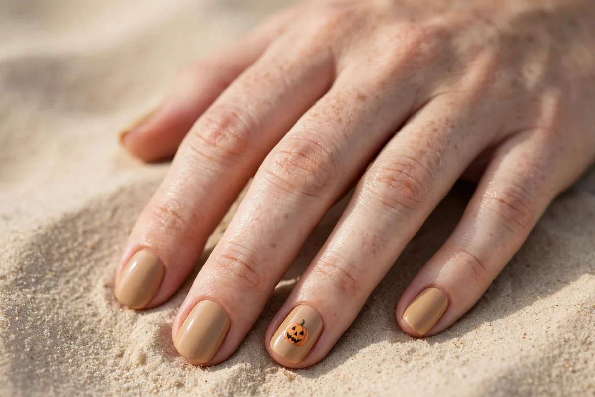 simple halloween nails