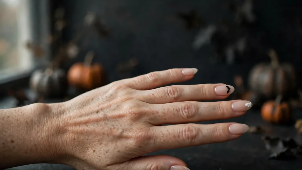 Simple Halloween Nails