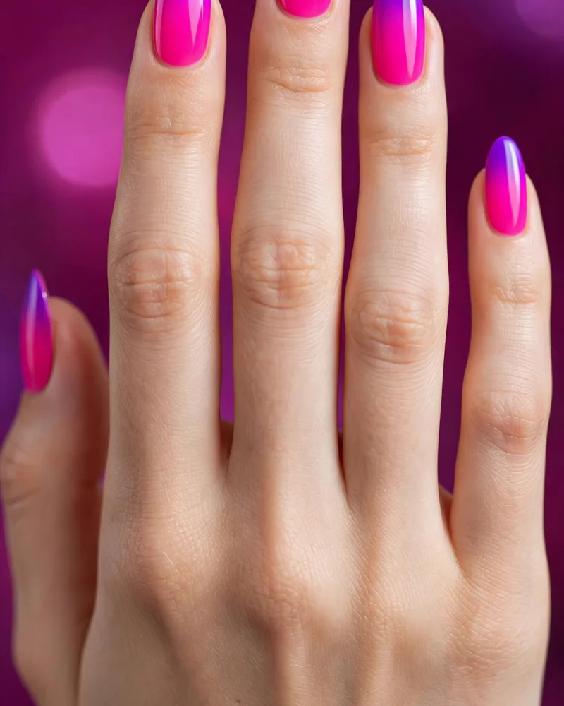 Two Tone Ombré Nails: 20 Color Combos, DIY Guide & Tips 23 two tone ombre nails