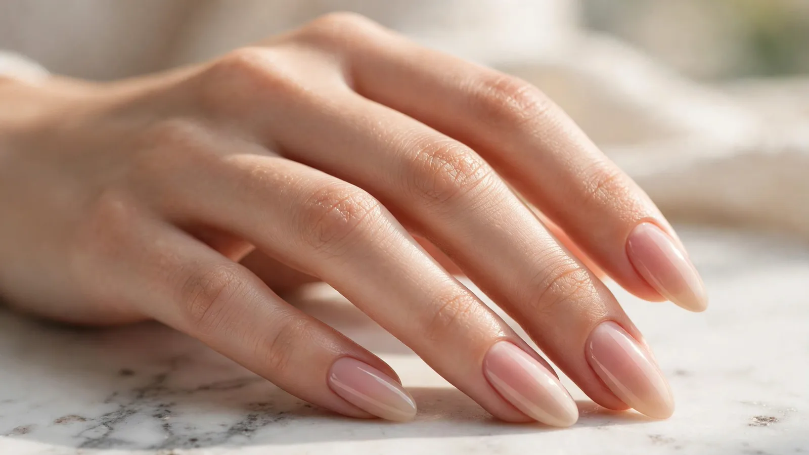 two tone ombre nails