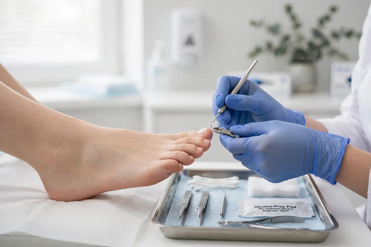 Medical pedicure — sterile clinical foot care performed by a trained specialist