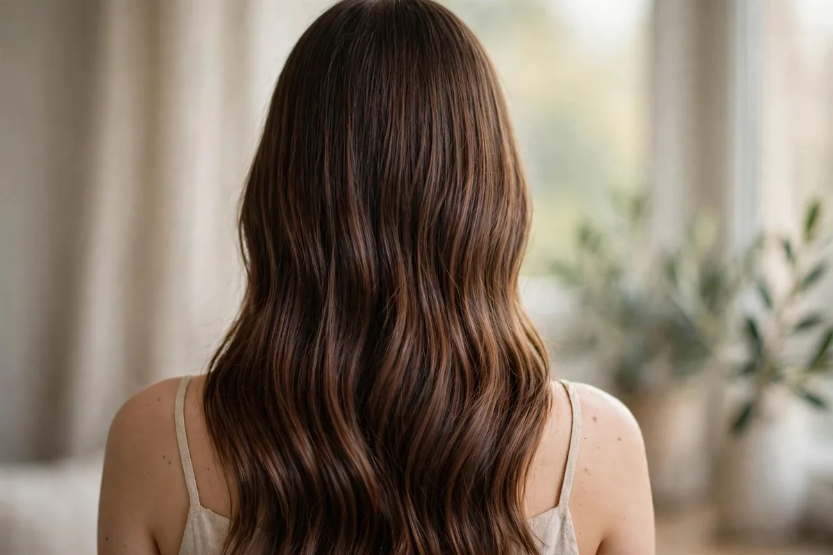 Winter Hair Color Ideas: 20+ Stunning Shades for 2026 9 Melted chocolate hair color — seamless dimensional milk chocolate brunette