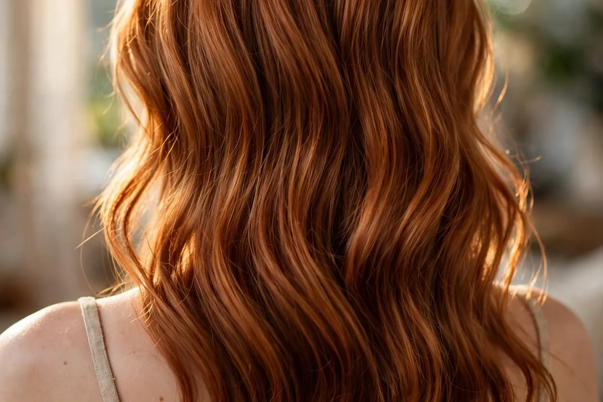 Winter Hair Color Ideas: 20+ Stunning Shades for 2026 18 Auburn spice hair color — warm golden-red brown with glowing reflect